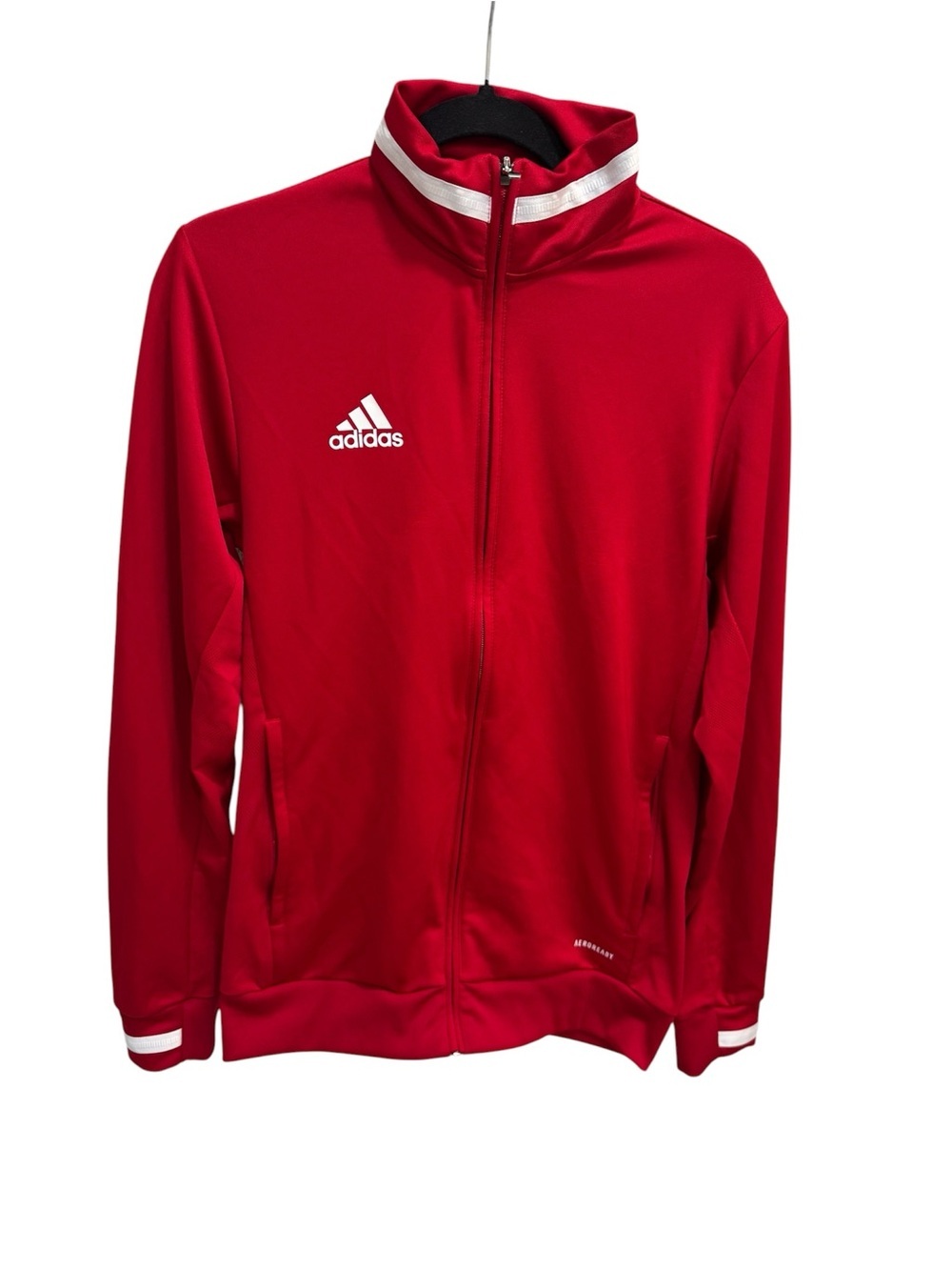 Adidas Team 19 Track Jacket Men's Multi-Sport Red/White Size Small Athleisure